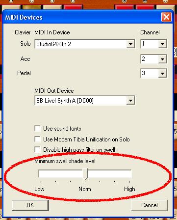 Devices setting for minimum swell