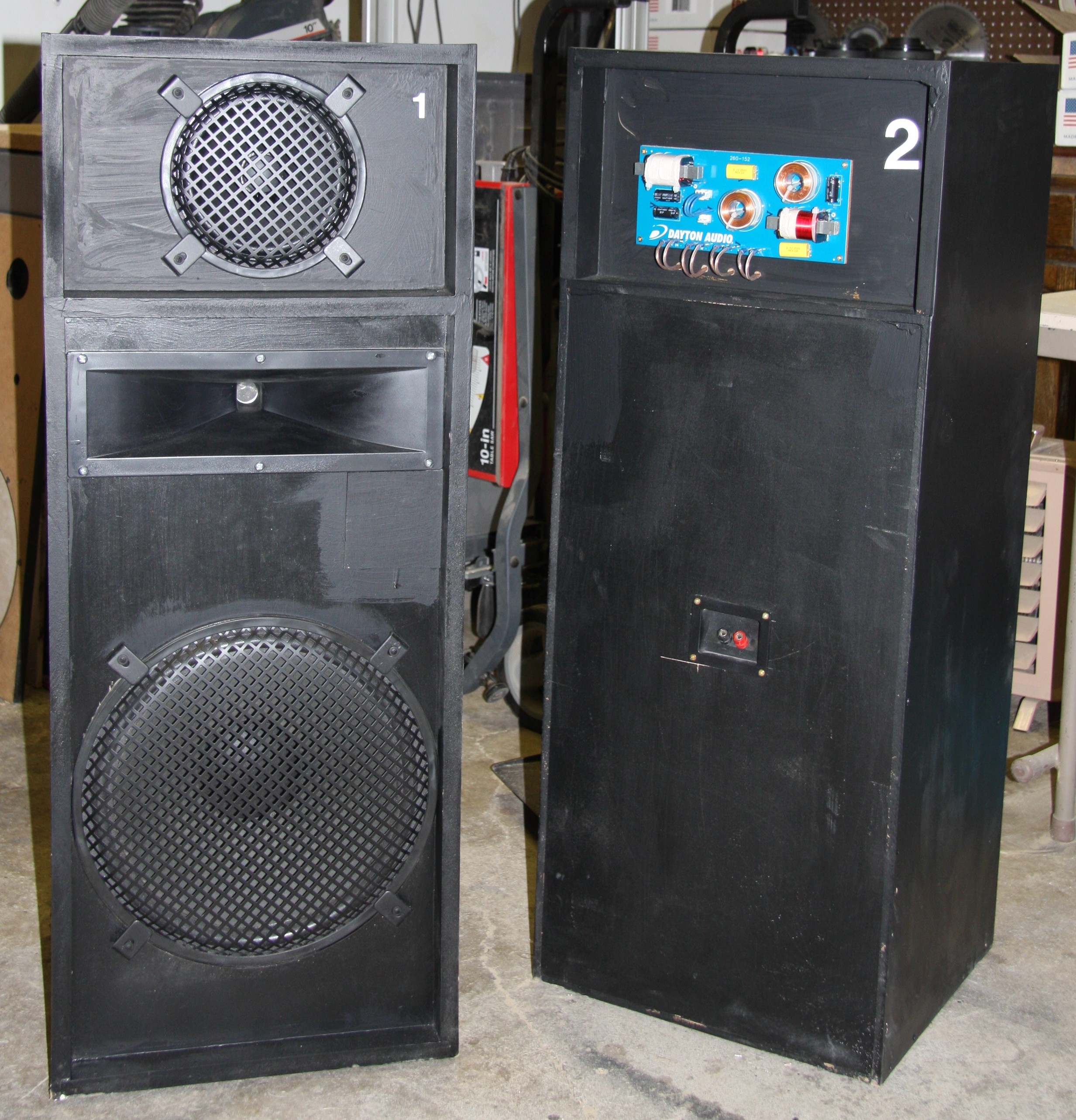 Custom made GN-15 3-way speakers