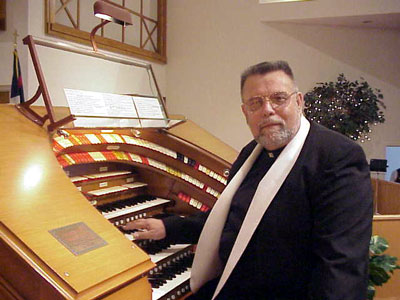 Click here to visit Chaz Bender's Featured Artist page and hear music he played at the console of the J. Tyson Forker Memorial 4/32 Mighty WurliTzer Theatre Pipe Organ installed at Crace Baptist Church in Sarasota, Florida.