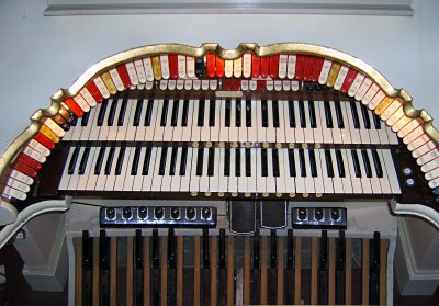Click here to download a 3545 x 2475 JPG image showing the stop sweep of the Ben Hall Memorial 2/11 Mighty WurliTzer Theatre Pipe Organ installed at the Lafayette Theatre in Suffern, New York.