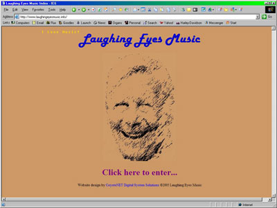 Click here to visit the official website of Laughing Eyes Music, publishers of Tom Hoehn's CD entitled Sounds of Grace.