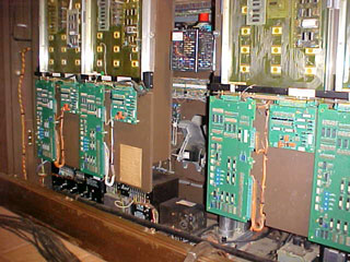 Click here to download a 640 x 480 JPG picture of the inside of the Allen console as it came in 1979.