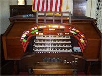 Featured Organ For The Month Of April, 2007 - 4/33 Mighty Mooler Theatre Pipe Organ installed at the New York Military Academy Cadet Chapel.