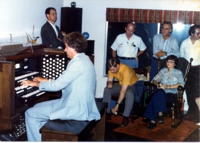 Tom playing for a bunch of our friends and some from the San Jose Chapter of the AGO.