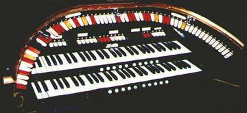 The Style 216 2/10 Mighty WurliTzer Theatre Pipe Organ console.