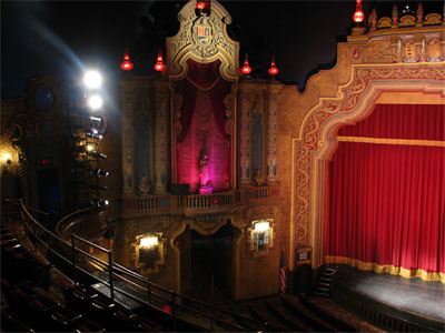 Click here to download a 2592 x 1944 JPG image showing the auditorium as seen from the balcony, looking left.