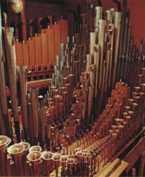 The Pipes, inside the Chambers of a Theatre Pipe Organ.Click here to visit the PSTOS home page.