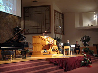 Click here to download a x JPG image showing the Tampa Bay Brass Orchestra assembled on stage, opening the show.