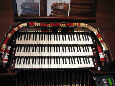 Click here to download a 2592 x 1944 JPG image showing the stop sweep of the Allen 3/12EX Digital Theatre Organ.