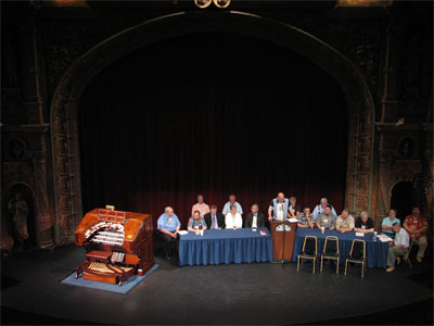 Click here to download a 2592 x 1944 JPG image showing ATOS Board of Directors conviened at the Tampa Theatre during the 51st Annual ATOS Convention of 2006.