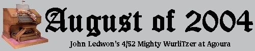 Click here to return to the Featured Organ of the Month main page. Scroll down to learn about and see John Ledwon's 4/52 Mighty WurliTzer Theatre Pipe Organ installed at the Agoura House near Sacramento, California.