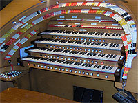 Featured Organ For The Month Of June, 2004 - The J. Tyson Forker Memorial 4/32 WurliTzer at Grace Baptist Church in Sarasota, Florida.