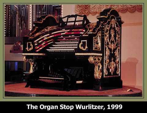 See the 4/80 Mighty WurliTzer Theatre Pipe Organ installed at Organ Stop Pizza in Mesa, Arizona.