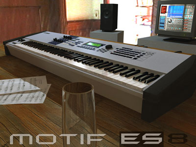 Click here to download a 1024 x 768 JPG image of the Motif ES Digital Synthesizer.