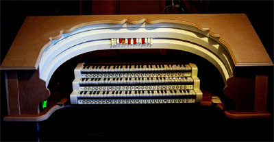 Click here to see Owen Jones' new digital theatre organ console nearing completion.