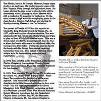 Click here to see the full size artwork showing the first page of the four page booklet from Tom Hoehn's Sounds of Grace CD.