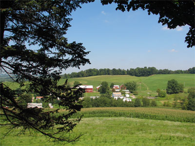 Click here to download a 2592 x 1944 JPG image showing the Ohio farmlands as seen from the deck surrounding the studio.