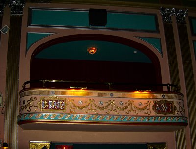 Click here to download a 3237 x 2465 JPG image showing one of the opera boxes in the auditorium of the Lafayette Theatre.