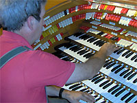 Click here to listen to Tom Hoehn at the console of the J. Tyson Forker Memorial 4/32 Mighty WurliTzer Theatre Pipe Organ installed at Grace Baptist Church in Sarasota, Florida.