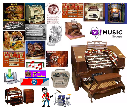 Click here to see our complete listing of all current Theatre Pipe Organ news groups on Yahoo! Music Groups.